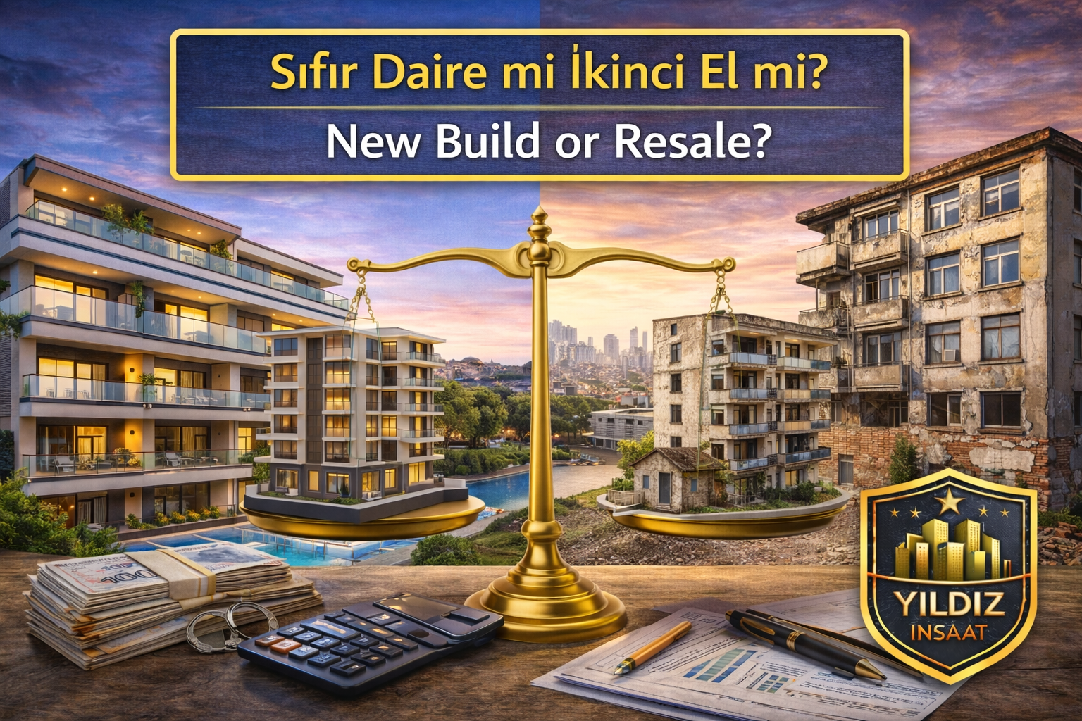Sıfır Daire mi İkinci El mi? Gerçek Alıcı Rehberi 2026 | Yıldız İnşat